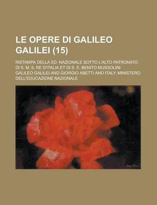 Book cover for Le Opere Di Galileo Galilei (15)