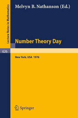 Book cover for Number Theory Day