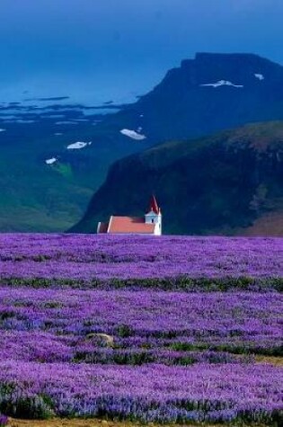 Cover of Lavender Fields with Snowy Mountains and Little Church