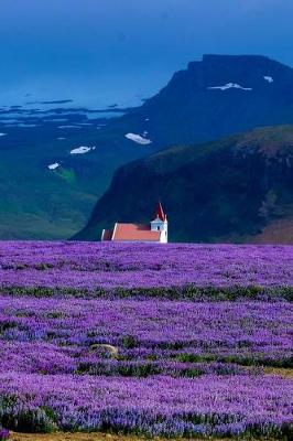 Book cover for Lavender Fields with Snowy Mountains and Little Church