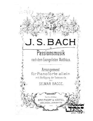 Book cover for Passionsmusik nach dem Evangelisten Matthaus