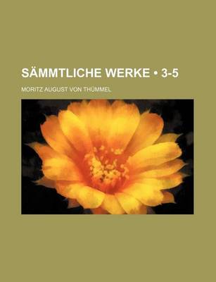 Book cover for Sammtliche Werke (3-5)