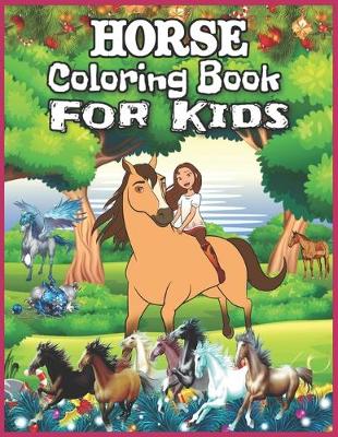 Book cover for Horse Coloring Book for Kids