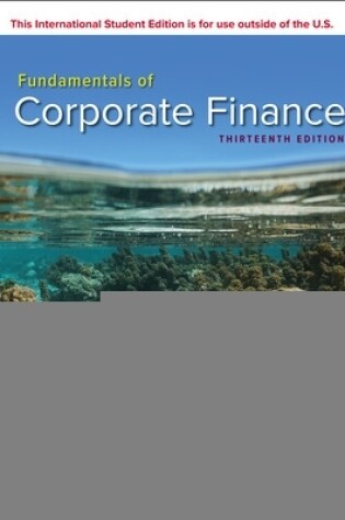 Cover of Fundamentals of Corporate Finance ISE