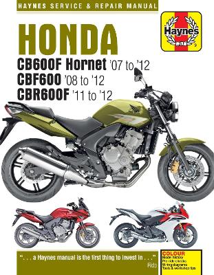 Book cover for Honda CB600 Hornet, CBF600 & CBR600F (07 - 12)