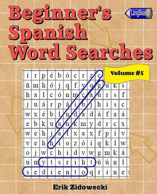 Book cover for Beginner's Spanish Word Searches - Volume 5