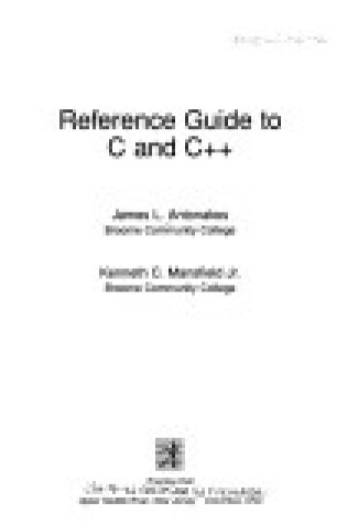 Cover of Reference Guide to C and C++