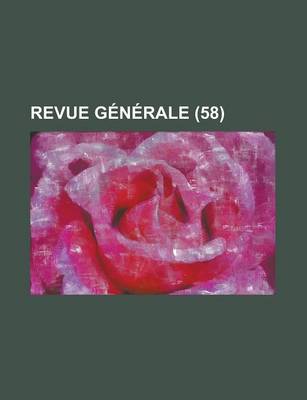 Book cover for Revue Generale (58)