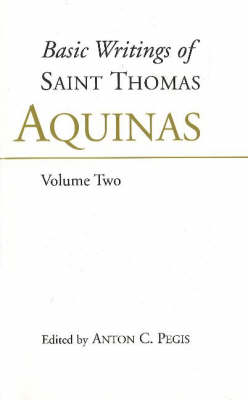 Book cover for Basic Writings of St. Thomas Aquinas: (Volume 1)