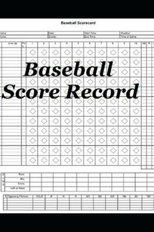 Cover of Baseball Score Record