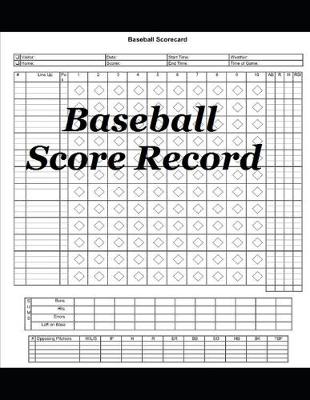 Book cover for Baseball Score Record