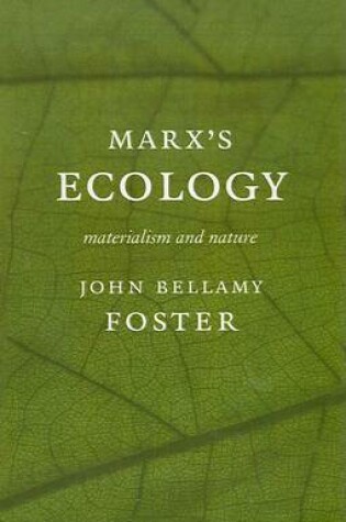 Cover of Marx's Ecology