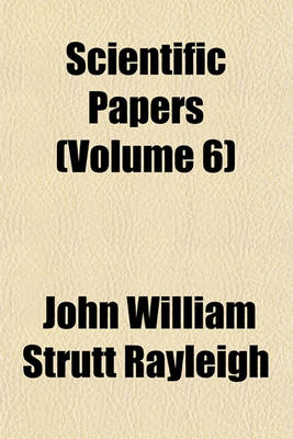 Book cover for Scientific Papers (Volume 6)