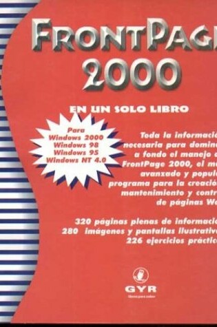 Cover of FrontPage 2000 En Un Solo Libro
