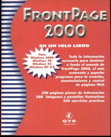 Book cover for FrontPage 2000 En Un Solo Libro