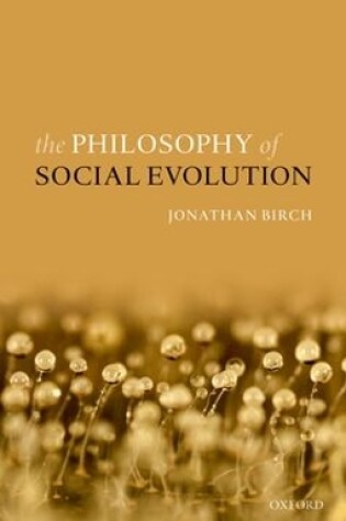 Cover of The Philosophy of Social Evolution