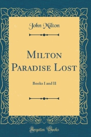 Cover of Milton Paradise Lost