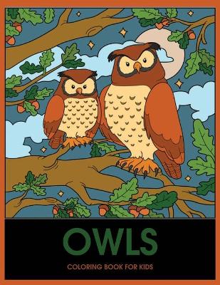 Book cover for Owls Coloring Book For Kids