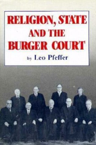 Cover of Religion, State and the Burger Court