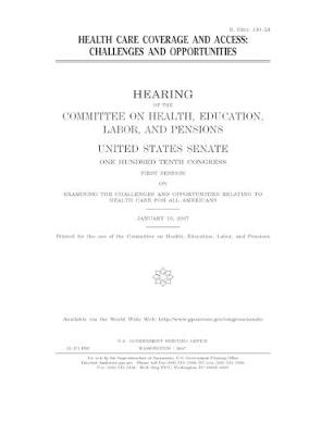 Book cover for Health care coverage and access