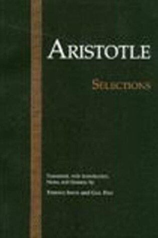 Cover of Aristotle: Selections