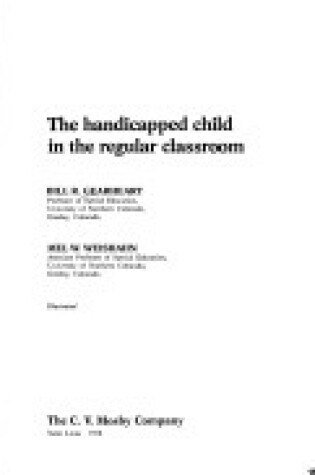 Cover of The Handicapped Child in the Regular Classroom