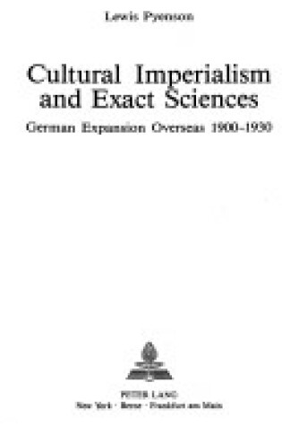 Cover of Cultural Imperialism and Exact Sciences