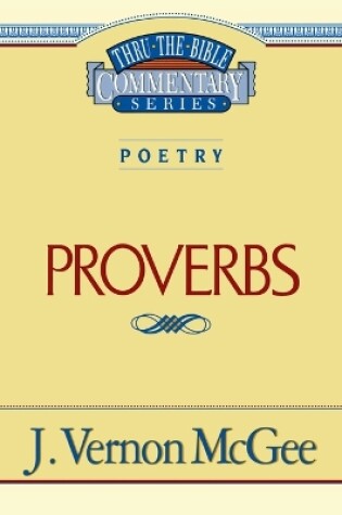 Cover of Thru the Bible Vol. 20: Poetry (Proverbs)