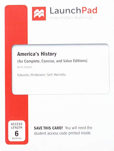 Book cover for Launchpad for America's History and America's History: Concise Edition (1-Term Access)