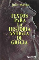 Cover of Textos Para La Historia Antigua de Grecia