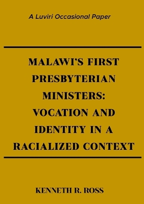 Book cover for Malawi's First Presbyterian Ministers