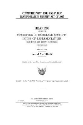 Cover of Committee print