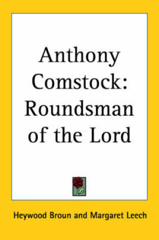 Cover of Anthony Comstock