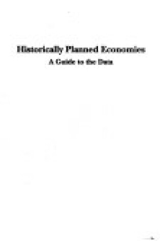 Cover of Historically Planned Economies