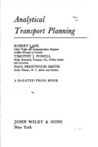 Cover of Lane Transport