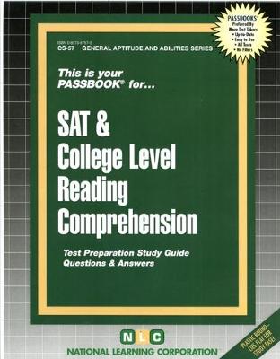 Book cover for SAT & COLLEGE LEVEL READING COMPREHENSION