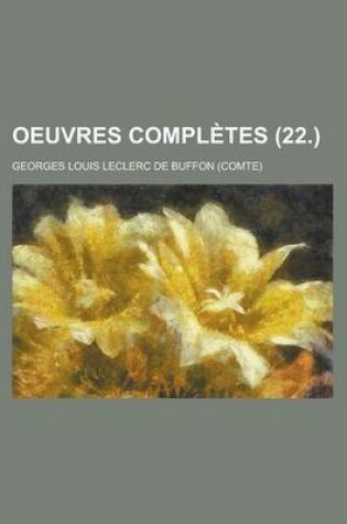 Cover of Oeuvres Completes (22.)