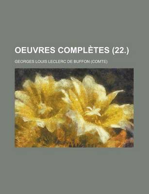 Book cover for Oeuvres Completes (22.)
