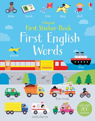 Book cover for First Sticker Book First English Words