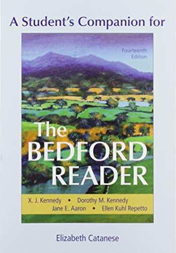 Book cover for Student Companion for the Bedford Reader