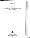 Cover of Das Bild Des Kindes Im Spiegel Der Altdeutschen Dichtung Und Literatur