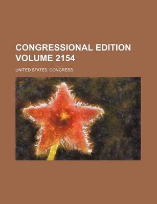 Book cover for Congressional Edition Volume 2154