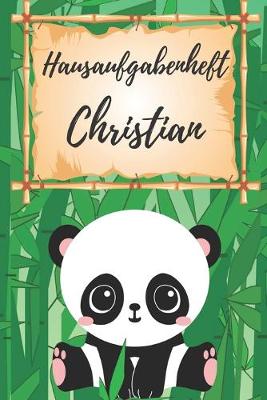 Book cover for Hausaufgabenheft Christian