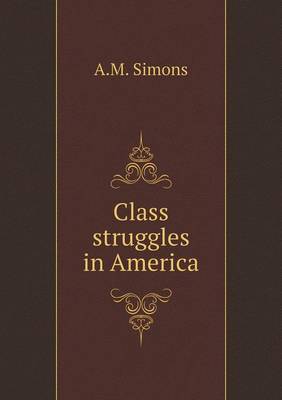 Book cover for Class struggles in America