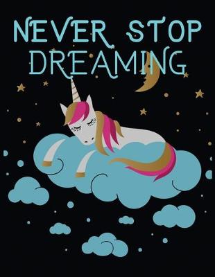 Book cover for Never stop dreaming