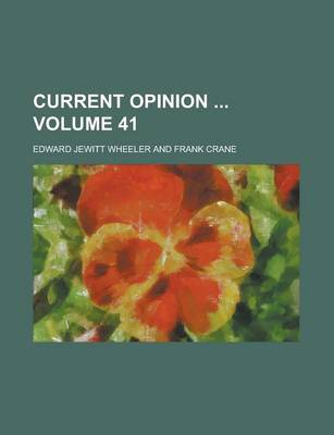 Book cover for Current Opinion Volume 41