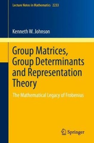 Cover of Group Matrices, Group Determinants and Representation Theory