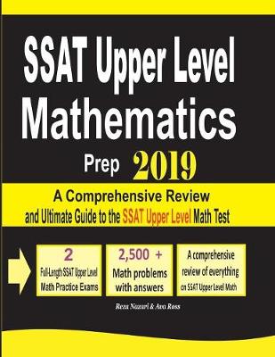 Book cover for SSAT Upper Level Mathematics Prep 2019