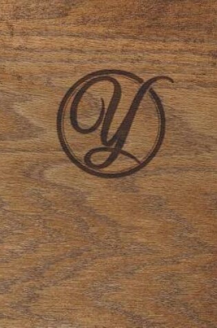 Cover of Wood Burned Monogram Creative Journal - Y