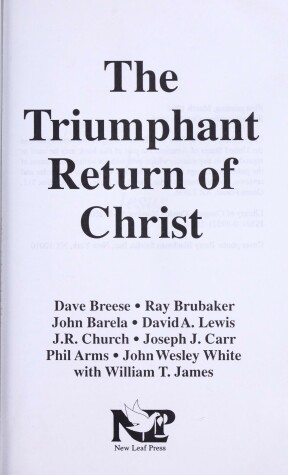 Book cover for The Triumphant Return of Christ